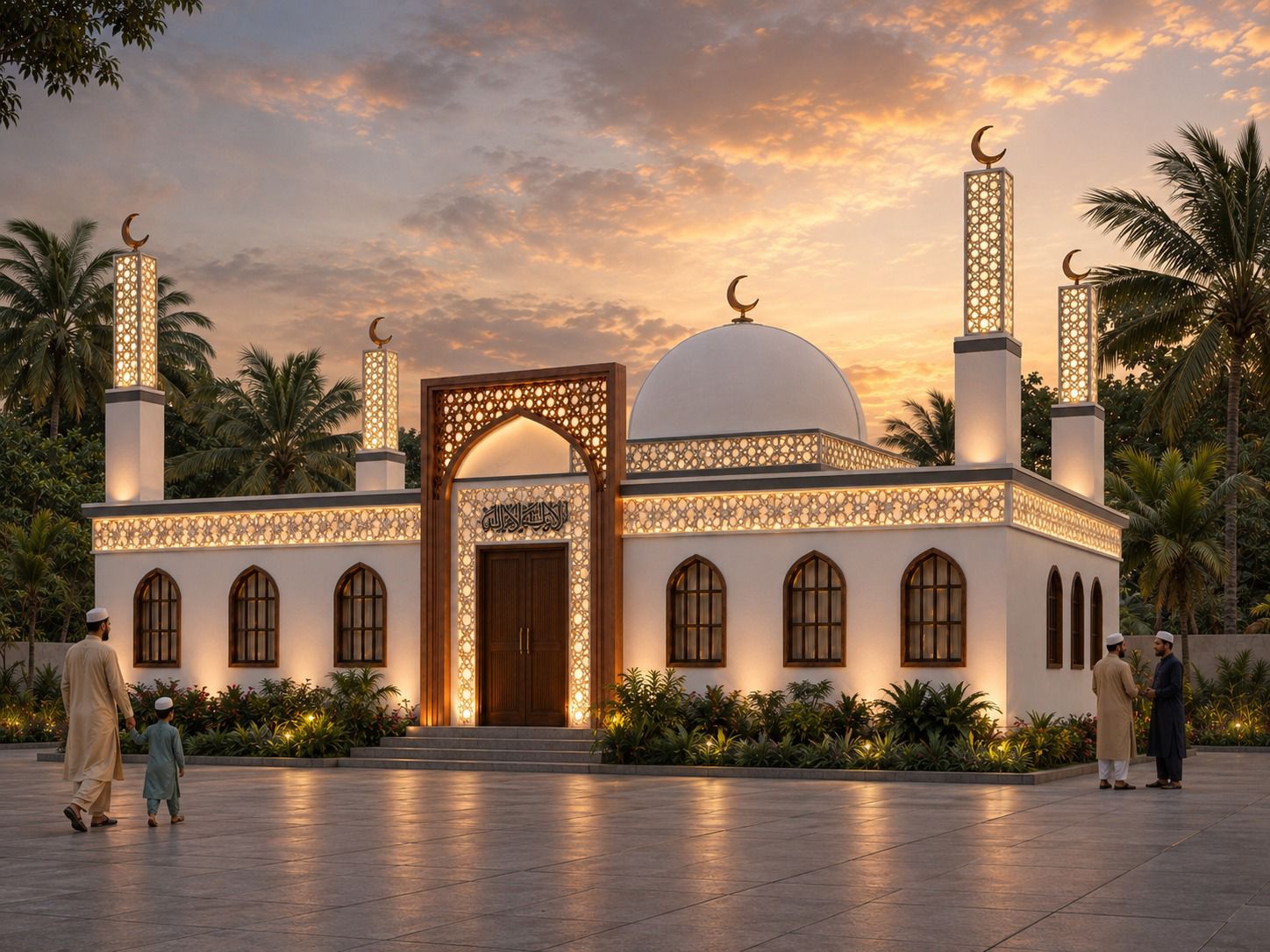 Visualisation of the proposed new Harinagar Masjid